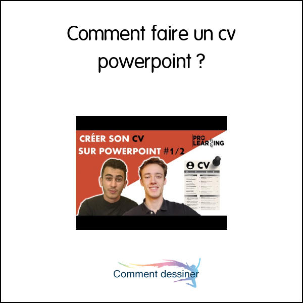 Comment faire un cv powerpoint